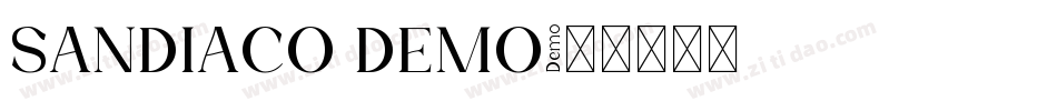 SANDIACO DEMO字体转换
